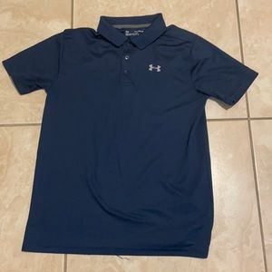 Navy Under Armor Short-Sleeved Polo